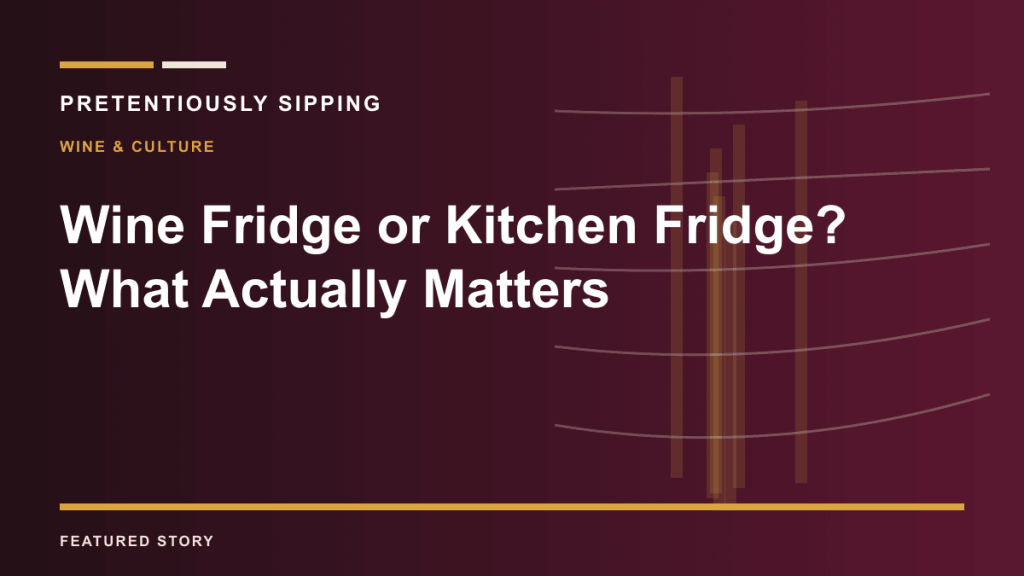 Wine Fridge or Kitchen Fridge? What Actually Matters — PRETENTIOUSLY SIPPING